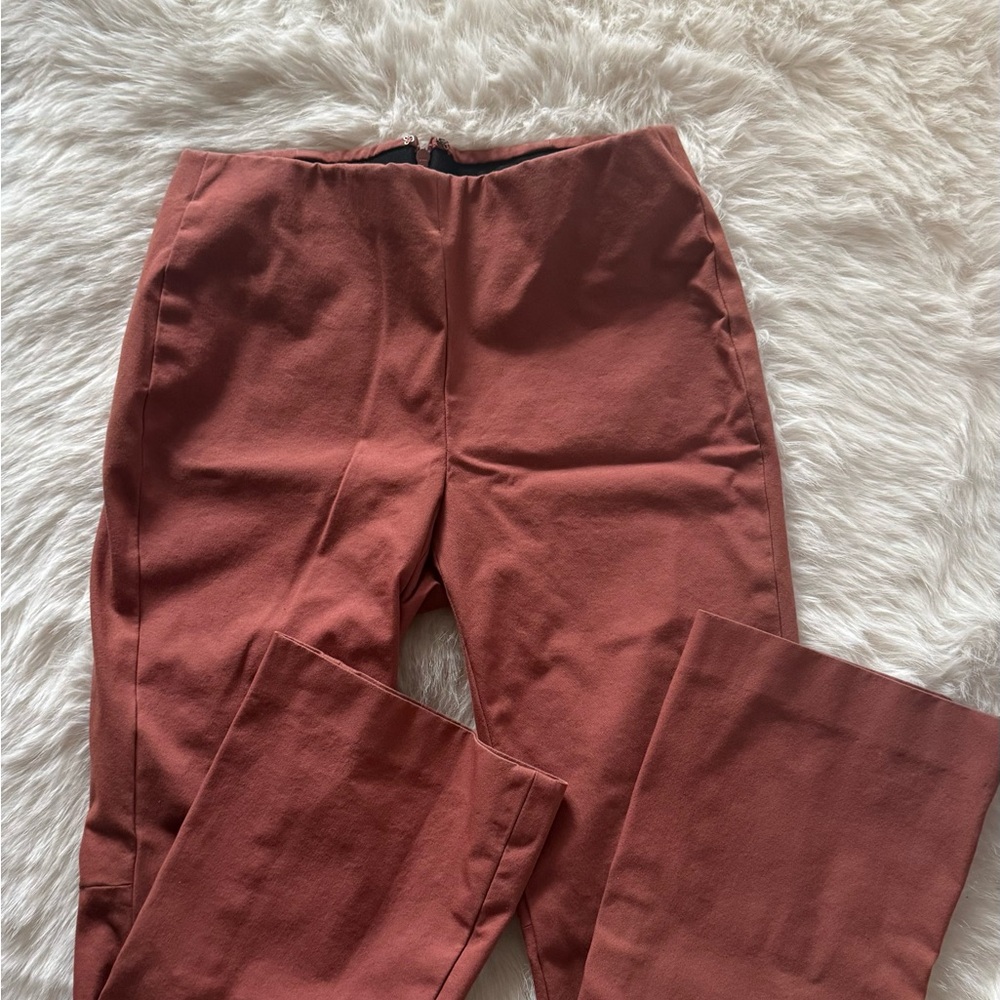 THEORY Rust Red Pants - Picture 2 of 3